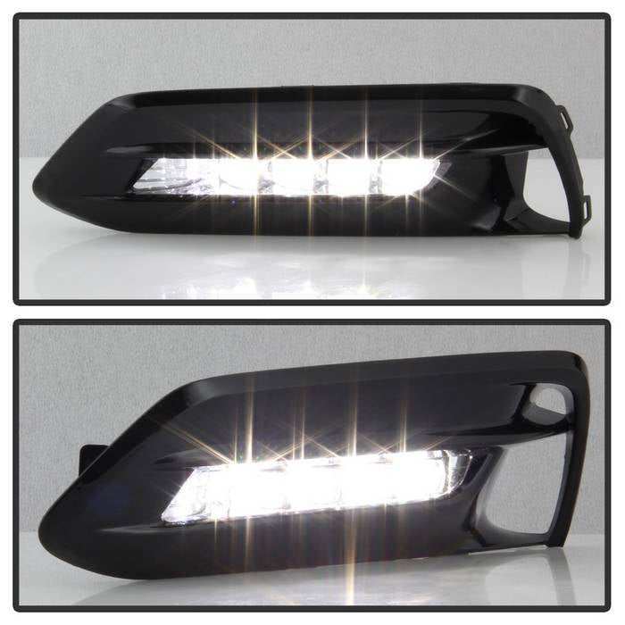 Spyder Honda Accord Sedan 2016-2017 OEM LED Fog Lights W/Switch- Clear FL-HA2016-4D-LED-C 5083050