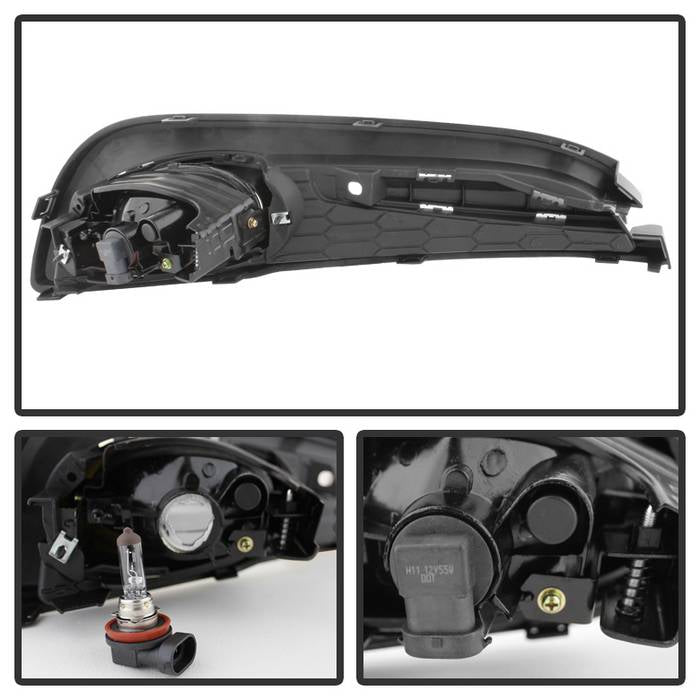 Spyder Honda Civic 2013-2014 4dr OEM Fog Light W/Switch Clear FL-HC2013-4D-C 5077745