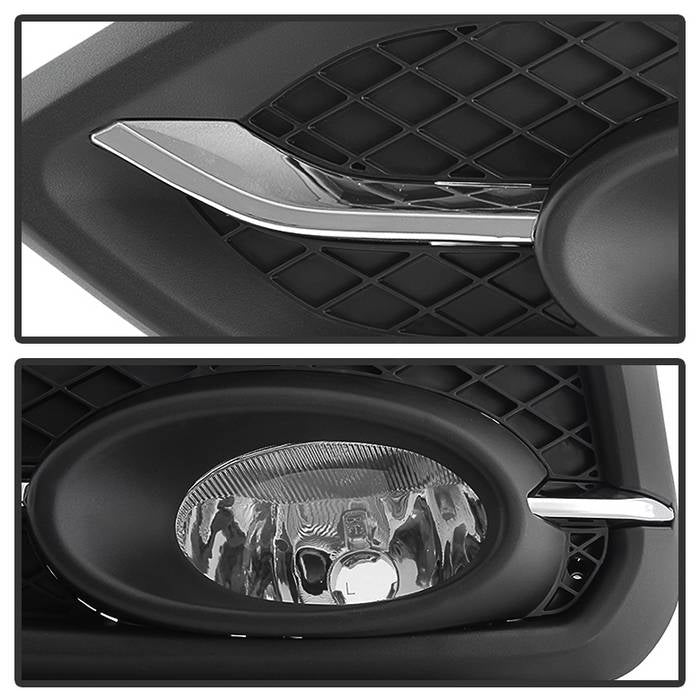 Spyder Honda Civic 2014-2015 2Dr/Coupe (EX Model Only)OEM Fog Light W/Switch- Clear FL-HC2014-2D-C 5080226
