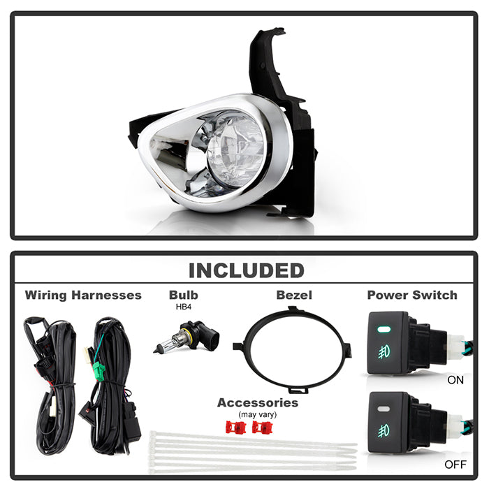Spyder Honda CRV 05-06 OEM Fog Lights W/Switch Clear FL-HCRV05 5021014