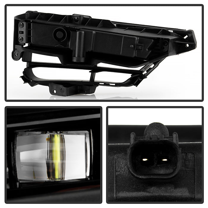 SPYDER 20-22 Honda CRV Hybrid OEM Full LED Fog Lights w/Switch - Clear (FL-HCRV20-HY-LED-C) 9051210