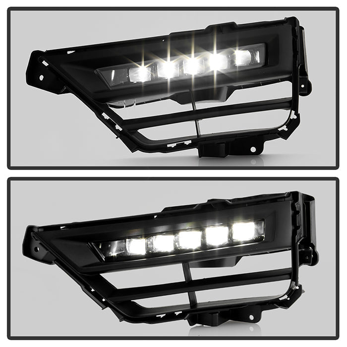 SPYDER 20-22 Honda CRV Hybrid OEM Full LED Fog Lights w/Switch - Clear (FL-HCRV20-HY-LED-C) 9051210