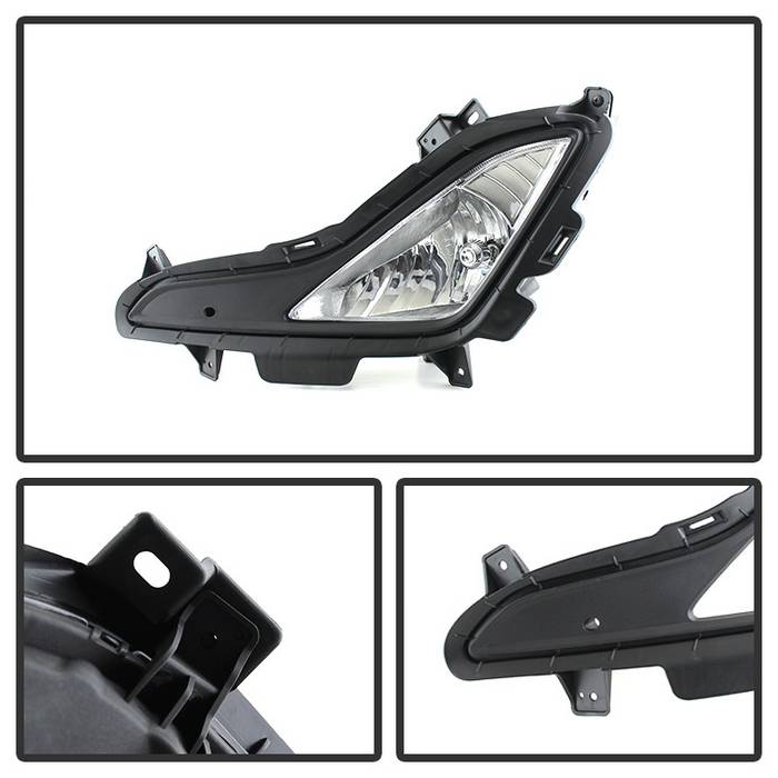 Spyder Hyundai Elantra 2014+ OEM Style Fog Lights W/Switch Clear FL-HYE2014-C 5080462