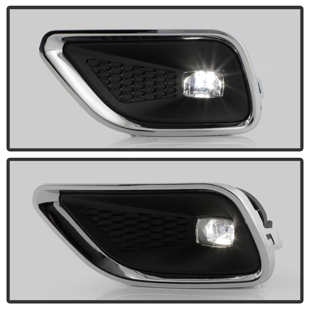 SPYDER 19-23 Jeep Cherokee OEM LED Fog Lights w/Switch - Clear (FL-JC19-LED-C) 9054204