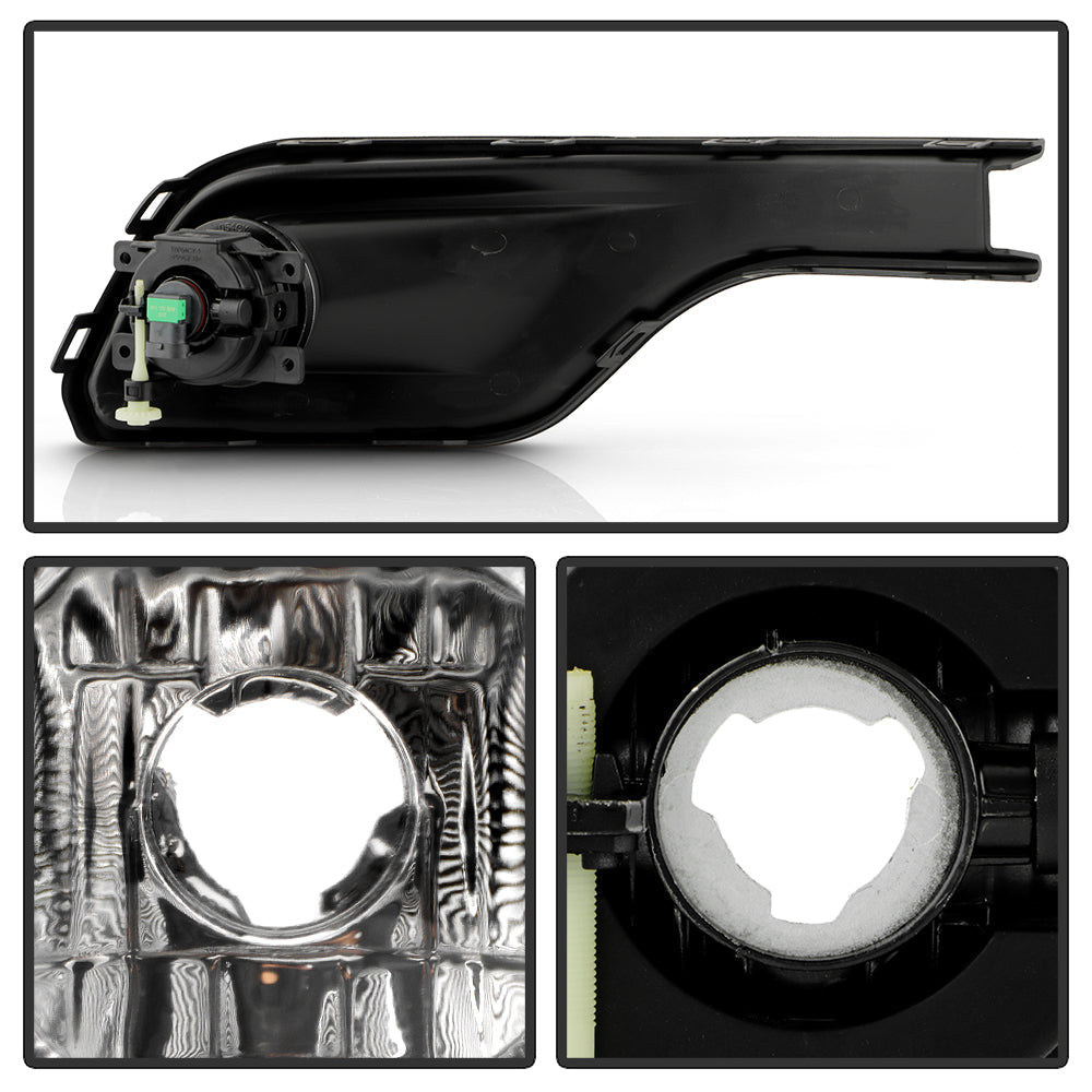 SPYDER 22-25 Jeep Compass OEM Style Fog Lights w/Switch - Clear (FL-JCOM22-C) 9054389