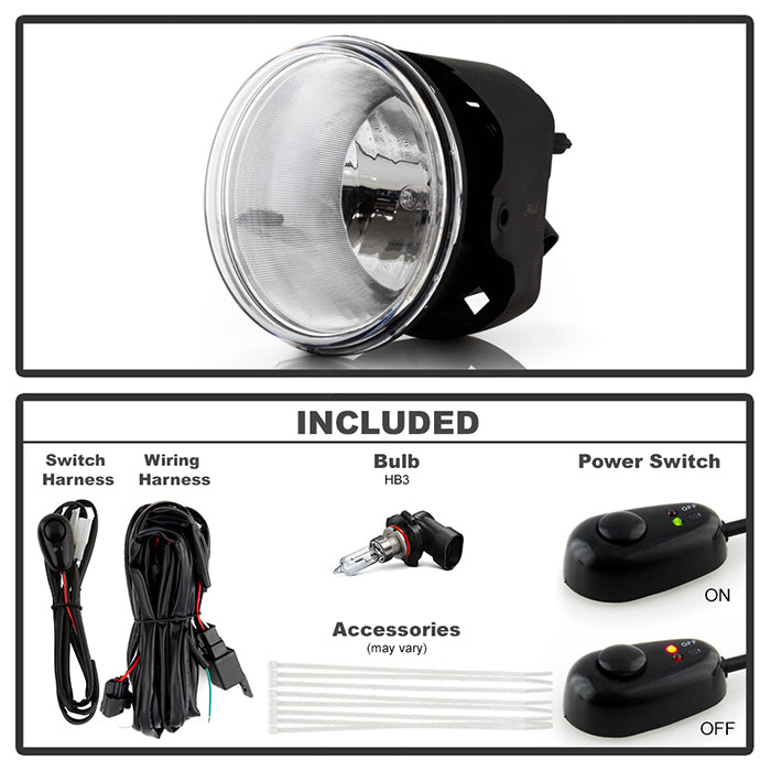 Spyder Jeep Grand Cherokee 05-09/Chrysler 300 SRT8OEM Fog Lights w/swch Clear FL-JGC05-C 5034878