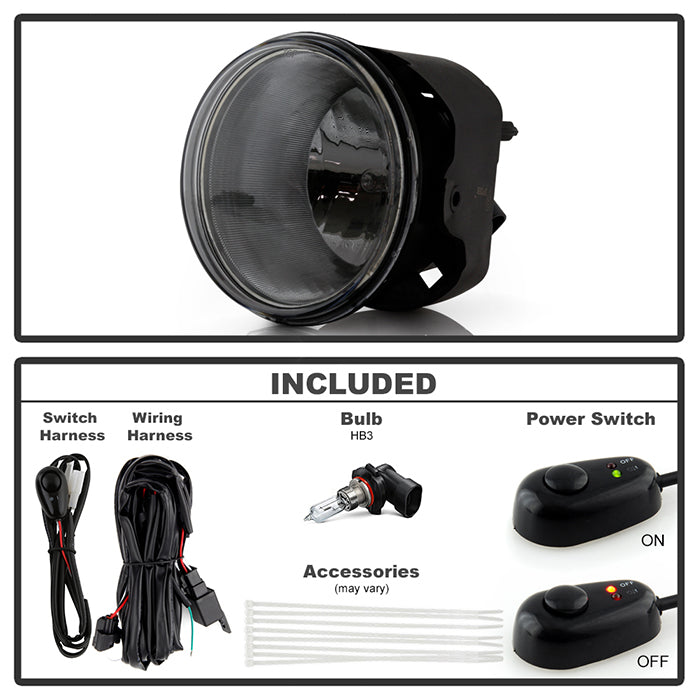 Spyder Jeep Grand Cherokee 05-09/Chrysler 300 SRT8 OEM Fog Lights w/swch Smke FL-JGC05-SM 5039002