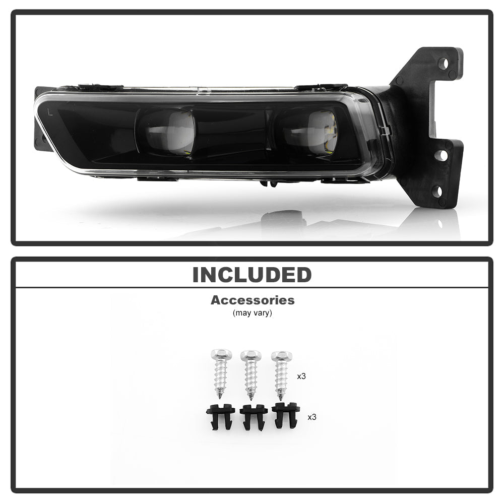 SPYDER 17-21 Jeep Grand Cherokee SRT OEM LED Fog Lights - Left (FL-JGC17-LED-L) 9054396