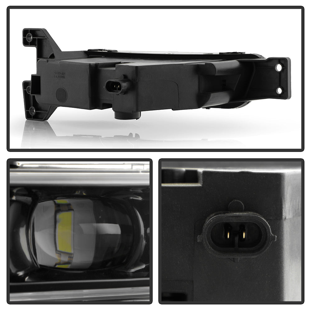 SPYDER 17-21 Jeep Grand Cherokee SRT OEM LED Fog Lights - Left (FL-JGC17-LED-L) 9054396