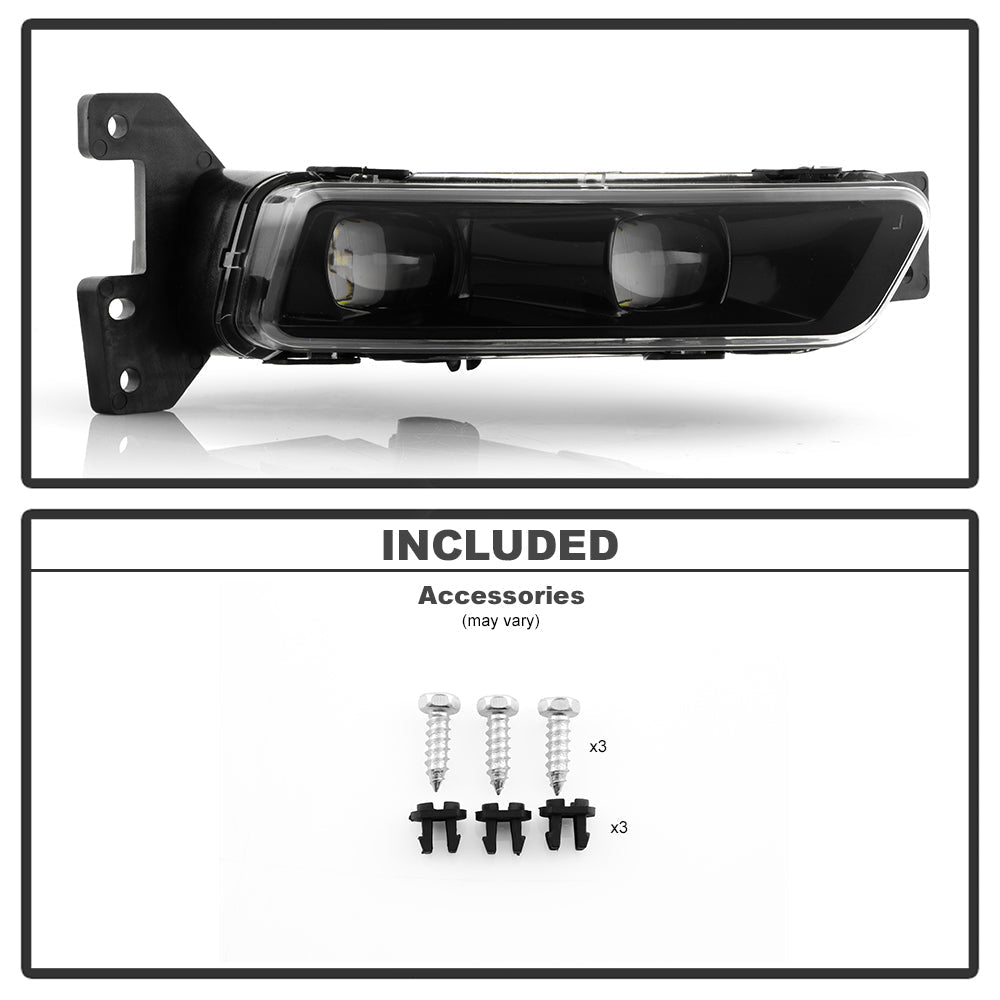 SPYDER 17-21 Jeep Grand Cherokee SRT OEM LED Fog Lights - Right (FL-JGC17-LED-R) 9054402