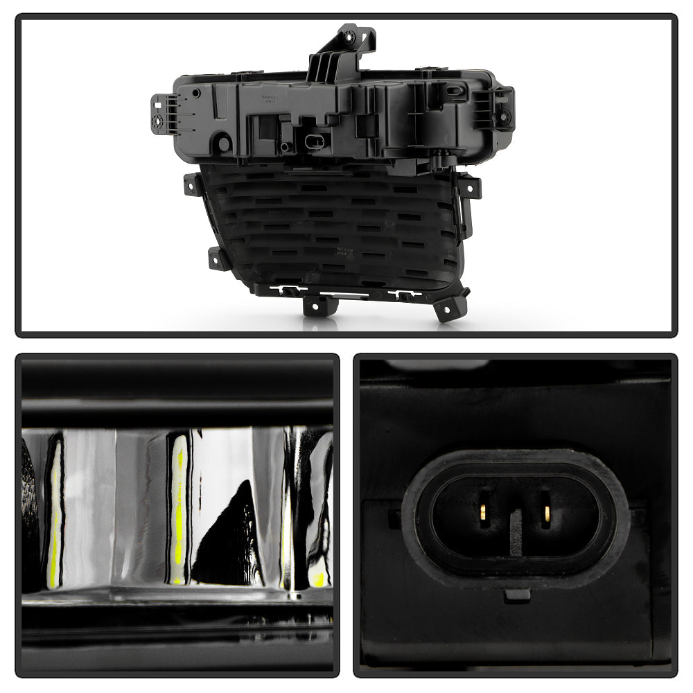 SPYDER 22-24 Jeep Grand Cherokee (3-Row) OEM LED Fog Lights w/Switch - Clear (FL-JGC22-3R-LED-C) 9054365