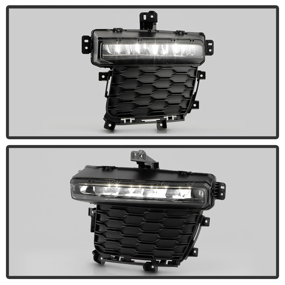 SPYDER 22-24 Jeep Grand Cherokee (3-Row) OEM LED Fog Lights w/Switch - Clear (FL-JGC22-3R-LED-C) 9054365