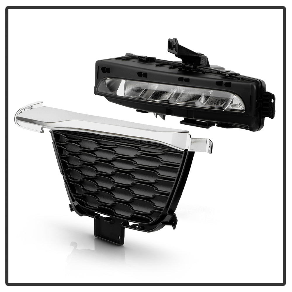 SPYDER 22-24 Jeep Grand Cherokee (2-Row) OEM LED Fog Lights w/Switch - Clear (FL-JGC22-LED-C) 9054211