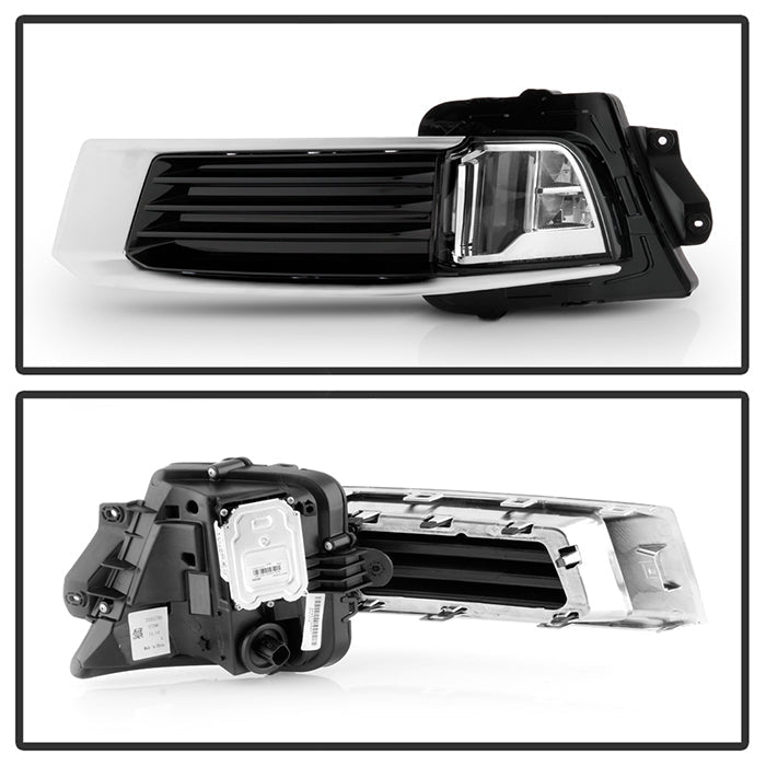xTune 18-19 Cadillac XTS LED DRL Switch Back w/ Signal Fog Lights w/Cover Chrome FL-JH-CXTS13-LED-C 9946400