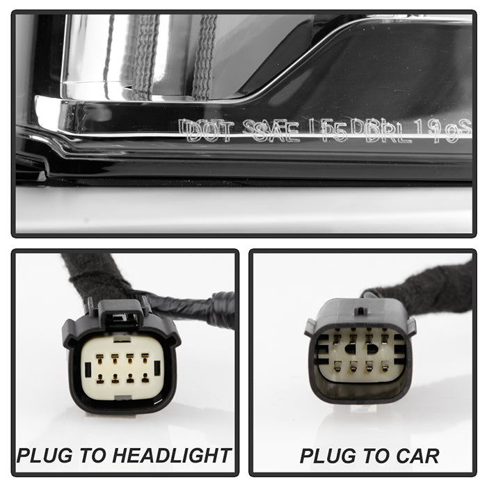 xTune 18-19 Cadillac XTS LED DRL Switch Back w/ Signal Fog Lights w/Cover Chrome FL-JH-CXTS13-LED-C 9946400