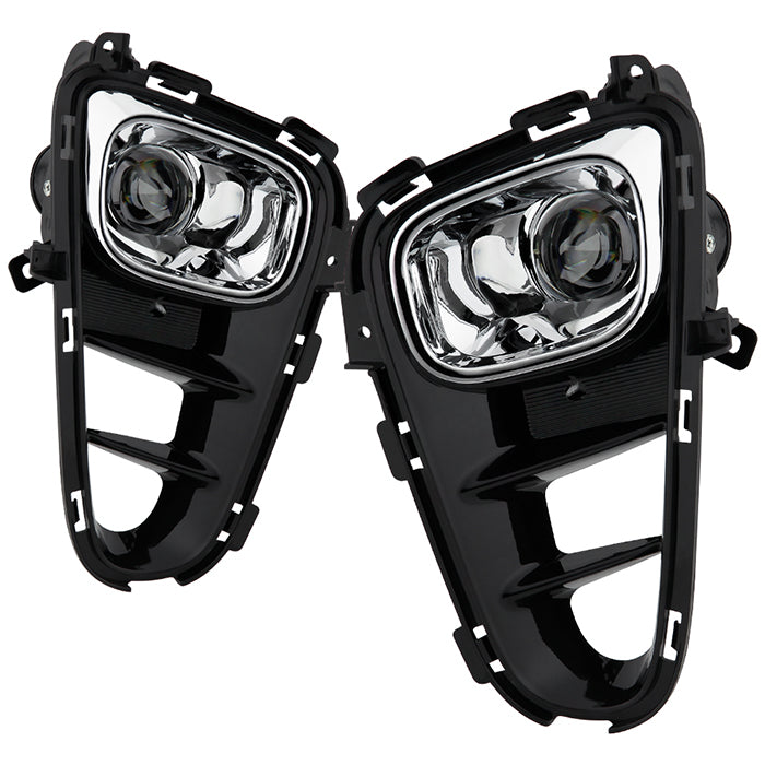 Spyder Kia Picanto 2018-2020 OEM Fog Lights W/Universal Switch - 9006(Included) - Clear 5087058
