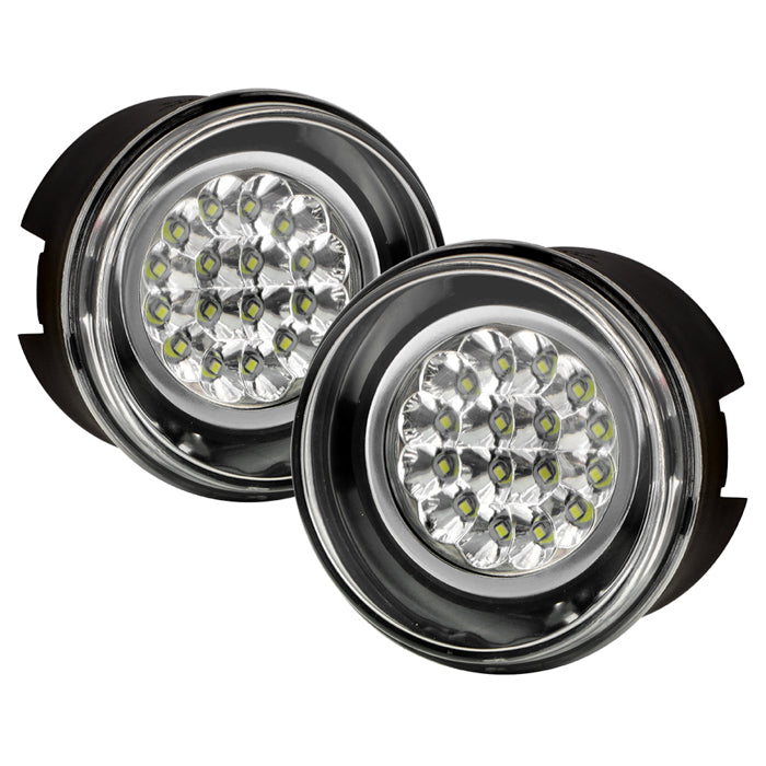 Spyder Jeep Grand Cherokee 05-09/Commander 06-08 LED Fog Lights w/Switch Clear FL-LED-JGC05-C 5015686