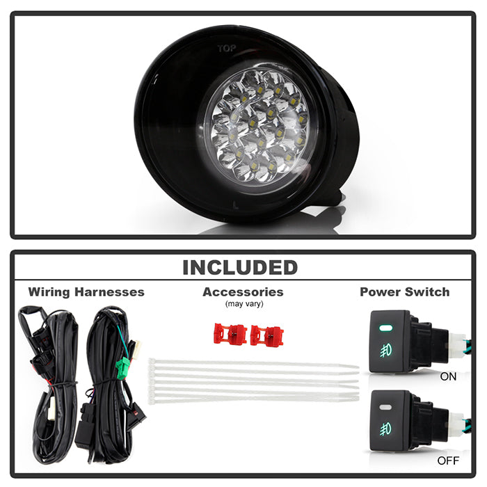 Spyder Nissan Titan 04-12/Nissan Armada 04-12 LED Fog Lights w/Switch Clear FL-LED-NT04-C 5015747