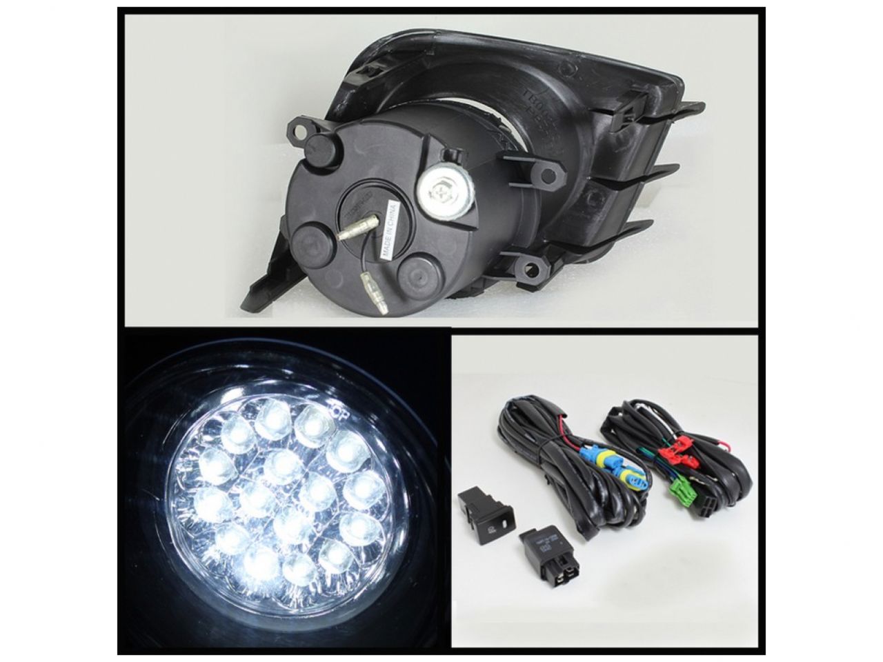 Spyder Scion TC 2011-2013 LED Fog Lights w/Switch - Clear
