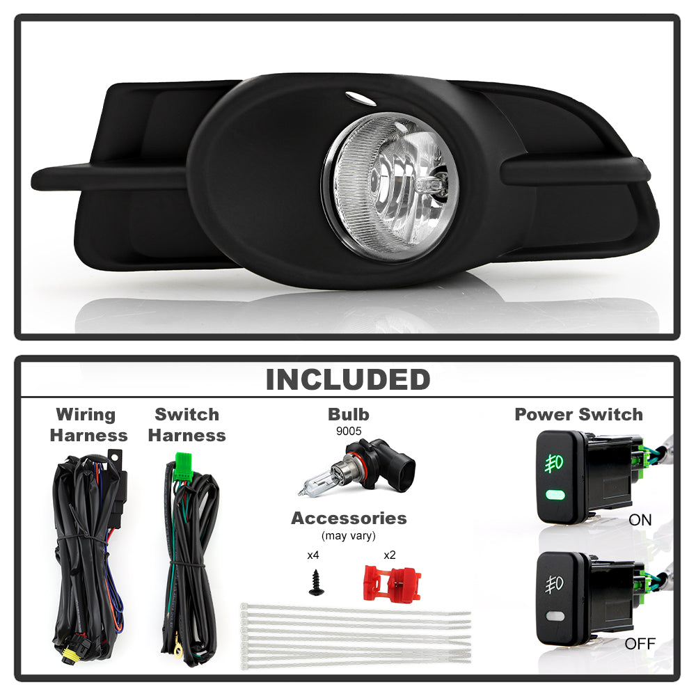 Spyder Mitsubishi Galant 09-12 OEM Fog Lights w/Switch Clear FL-MG09-C 5038494