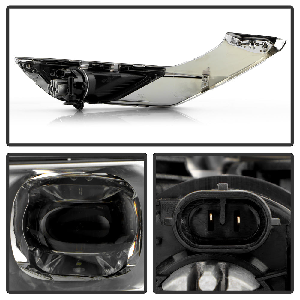 SPYDER 22-24 Mitsubishi Outlander OEM LED Fog Light w/ Switch - Clear (FL-MOUT22-LED-C) 9054242