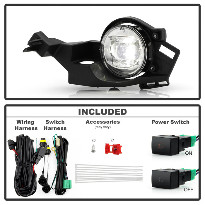 SPYDER 22-24 Nissan Ariya Full LED Fog Lights w/Switch (FL-NA22-LED-C) 9054259