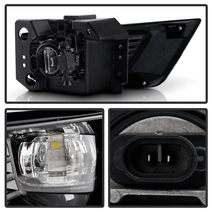 SPYDER 21-23 Nissan Armada Full LED OEM Fog Lights w/Switch (FL-NARM2021-LED-C) 9051241
