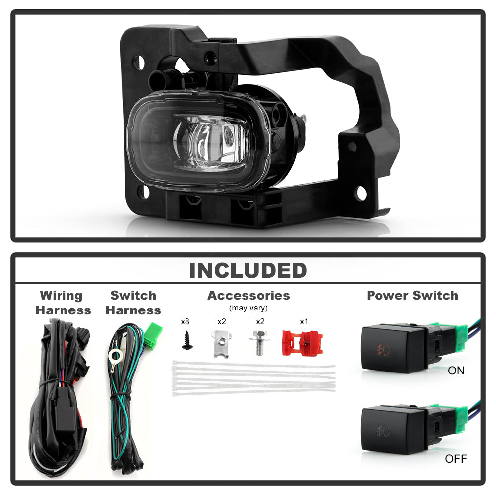 SPYDER 23-24 Nissan Pathfinder OEM Full LED Fog Lights w/Switch (FL-NF22-LED-C) 9054266