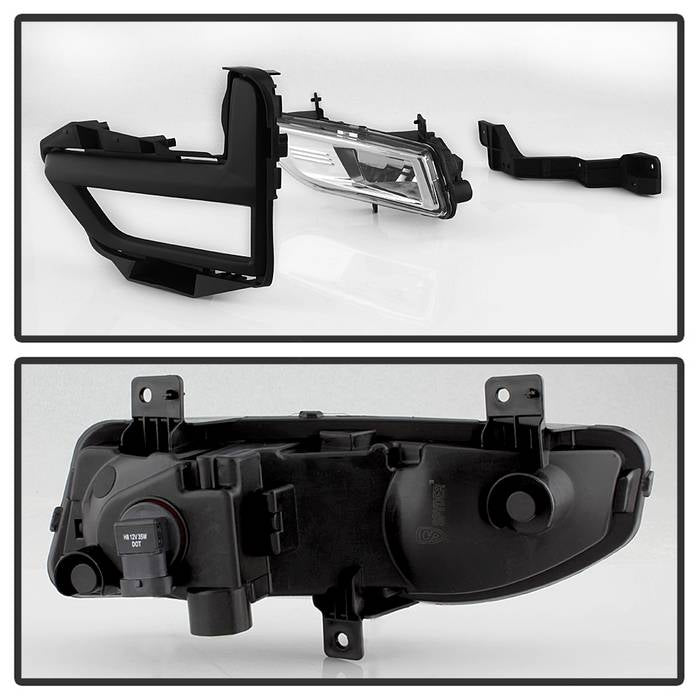 Spyder 17-18 Nissan Rogue (Will Not Fit Sport Models) OEM Fog Lights w/Switch - Clear (FL-NR2017-C) 5084927