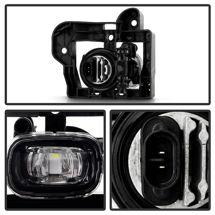 SPYDER 22-24 Nissan Rogue (Excl Sport) OEM Full LED Fog Lights w/ Switch (FL-NR2021-LED-C) 9051296