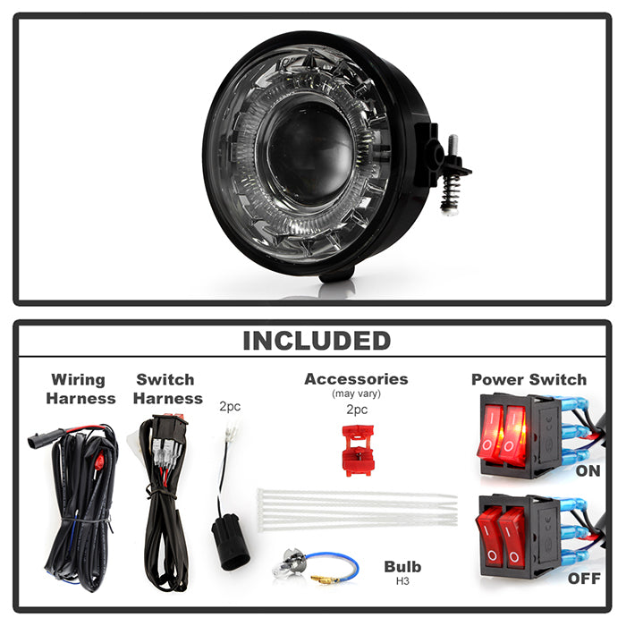 Spyder Ford F150 06-10 Halo Projector Fog Lights w/swch Smke FL-P-FF15006-HL-SM 5021311