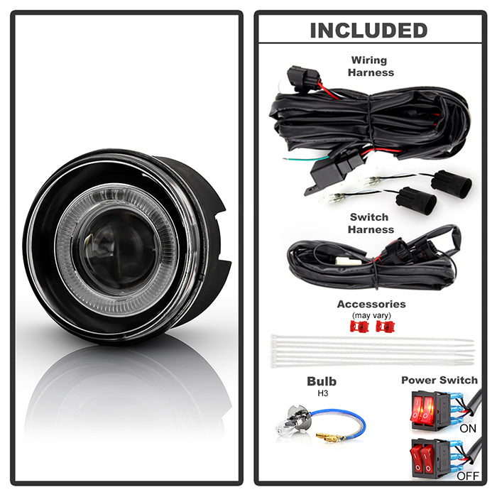 Spyder Jeep Grand Cherokee 05-09 Halo Projector Fog Lights w/swch w/swch Clear FL-P-JGC05-HL 5021472