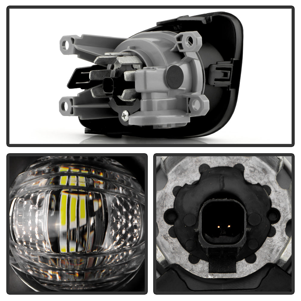 SPYDER 22-24 Toyota Corolla Cross Hyb OEM Full LED Fog Light w/ Switch - Clear (FL-TCOC22-H-LED-C) 9054273