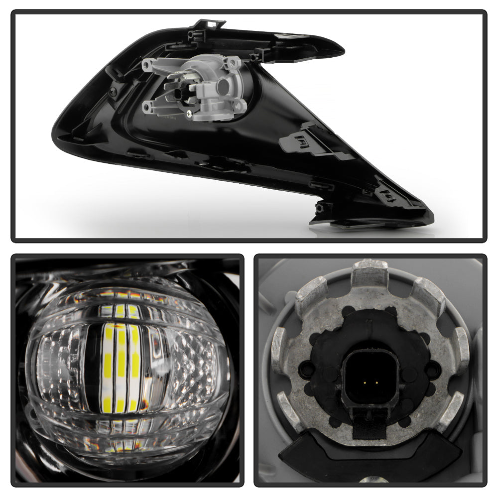 SPYDER 23-24 Toyota Corolla Hatchback OEM Full Fog Lights w/Switch - Clear (FL-TCOC2023-HB-LED-C) 9054280