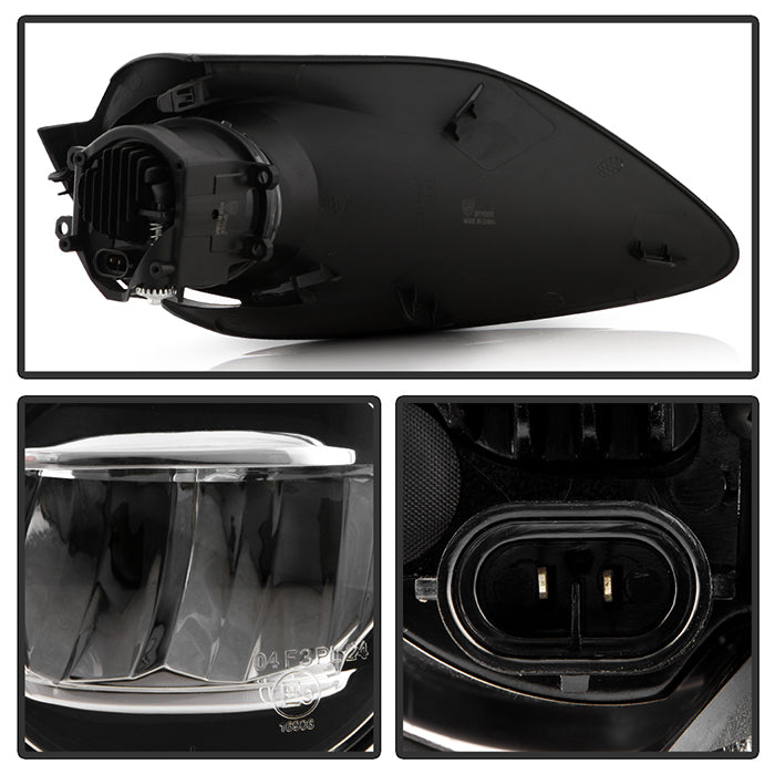 Spyder Toyota Prius C 2018 OEM Style LED Fog Lights w/OEM Fit Switch - Clear 5086358