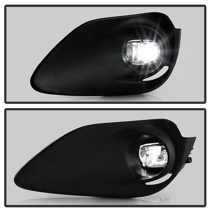 Spyder Toyota Prius C 2018 OEM Style LED Fog Lights w/OEM Fit Switch - Clear 5086358