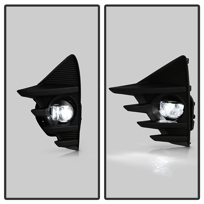 Spyder Toyota Prius C 2019 OEM Style LED Fog Lights w/OEM Fit Switch - Clear 5086365
