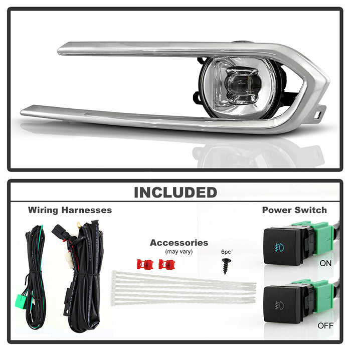 SPYDER 21-23 Toyota Sienna (LE-XLE Models Only) OEM Full LED Fog Lights w/Switch 9051364