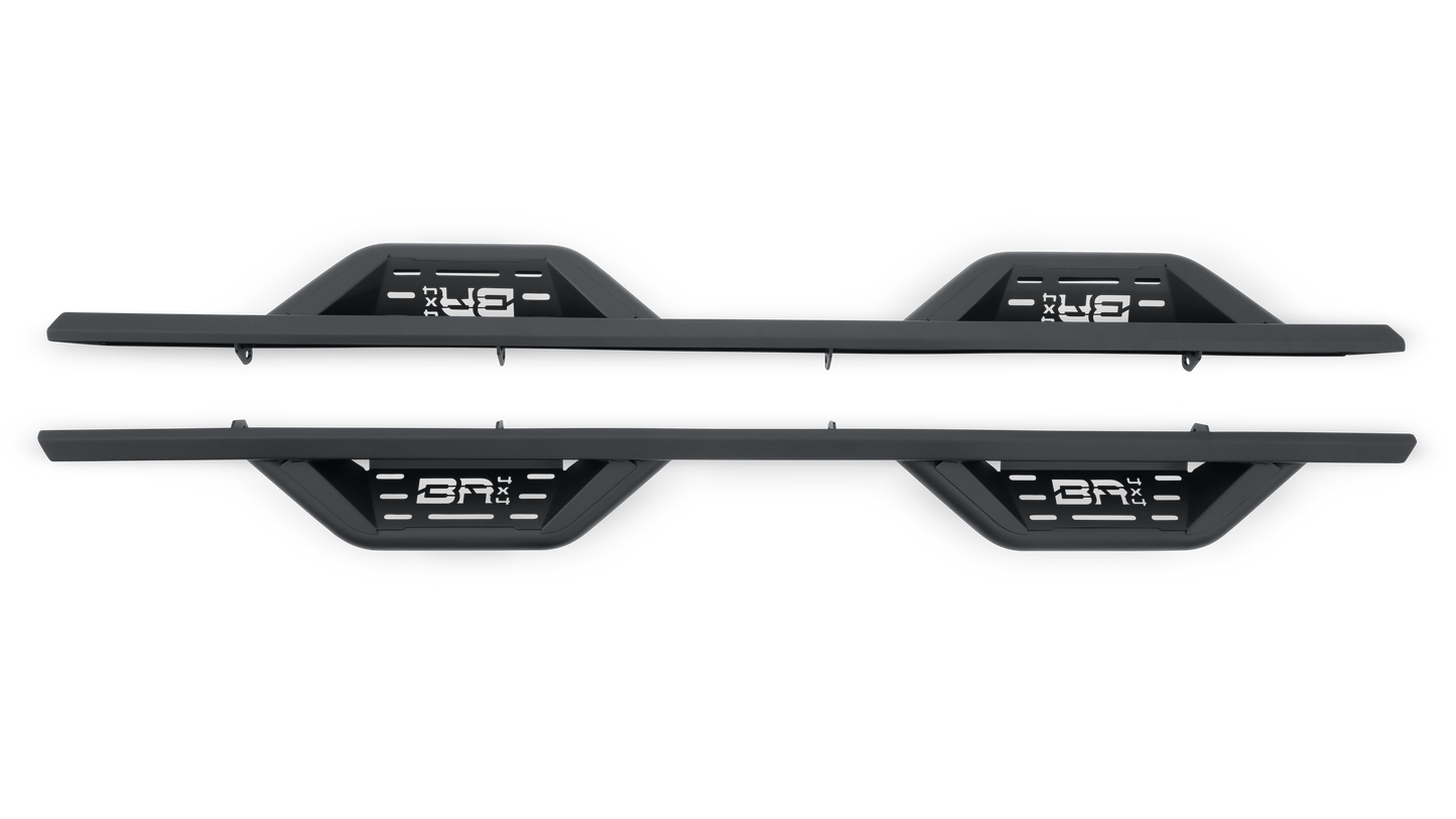 Body Armor 4x4 07-19 Chevrolet Silverado 2500/3500 Crew Cab Ambush Side Steps - Black GM-4201