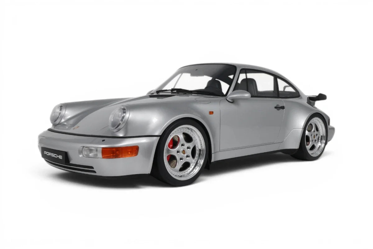 GT Spirit 1993 Porsche 911 Carrera 964 Turbo 3.6 Polar Silver 1:8