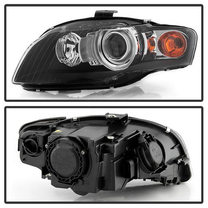 xTune 06-08 Audi A4/S4 Halo Xenon HID Models Only OEM Style Headlights - HD-JH-AA406-HID-BK 9045738