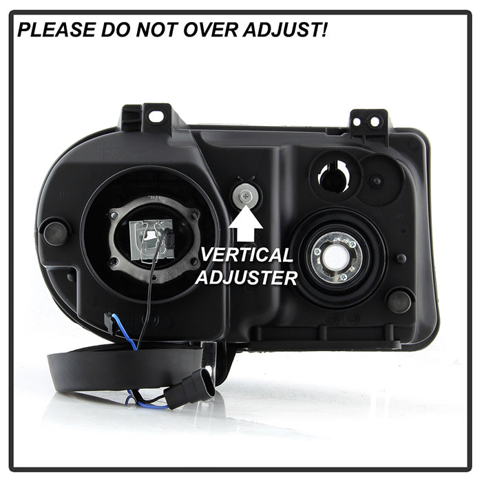 SPYDER Xtune Chrysler 300C w/ Halogen Projection Style Only 05-10 Headlights Black HD-JH-C300C-BK 9026584