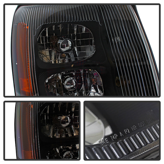 SPYDER Xtune Cadillac Escalade Hid Model Only 2003-2006 OEM Style Headlights Black HD-JH-CAES03-HID-BK 9029592