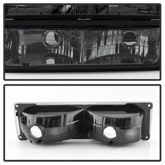 SPYDER Xtune Chevy Suburban 94-98 Headlights w/ Corner & Parking Lights 8pcs Smoked HD-JH-CCK88-AM-SM-SET 5072238