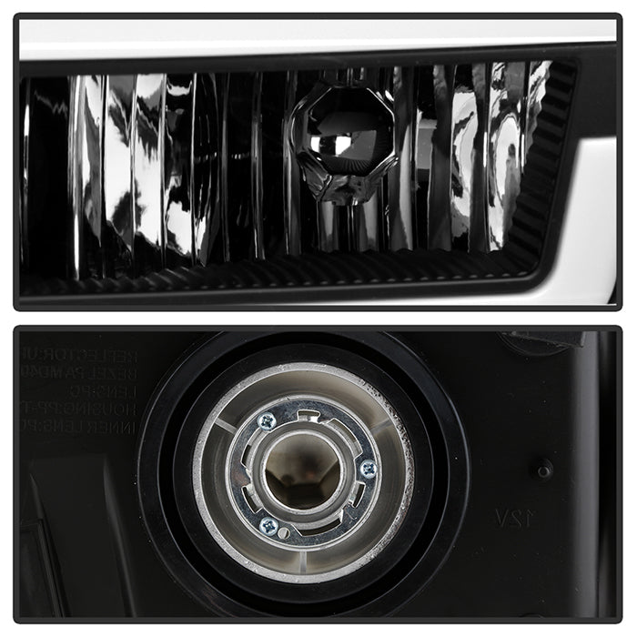 SPYDER xTune 04-12 Chevy Colorado Light Bar Headlights w/Bumper Lights - Black (HD-JH-CCOL04-LB-BK) 9050626