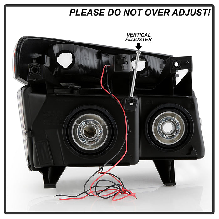 SPYDER xTune 04-12 Chevy Colorado Light Bar Headlights w/Bumper Lights - Black (HD-JH-CCOL04-LB-BK) 9050626
