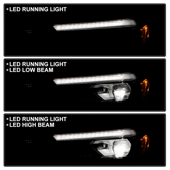 SPYDER xTune 23-25 Chevy Colorado LED Beam Headlight w/Halogen Signal - OE Left (HD-JH-CCOL23-LED-OE-L) 9960253