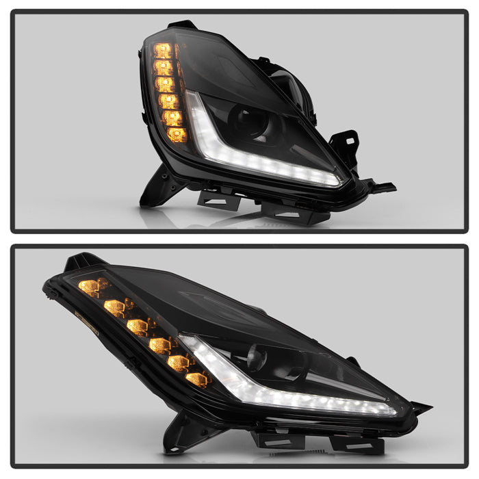 SPYDER xTune 14-18 Chevy Corvette Xenon HID LED DRL Headlight - OE Right (HD-JH-CCORV14-HID-OE-R) 9960178