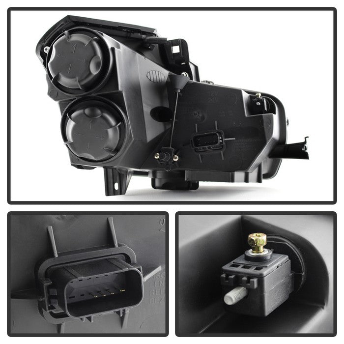 SPYDER Xtune Cadillac Cts 03-07 Crystal Headlights Halogen Model Only Smoke HD-JH-CCTS03-SM 9023811