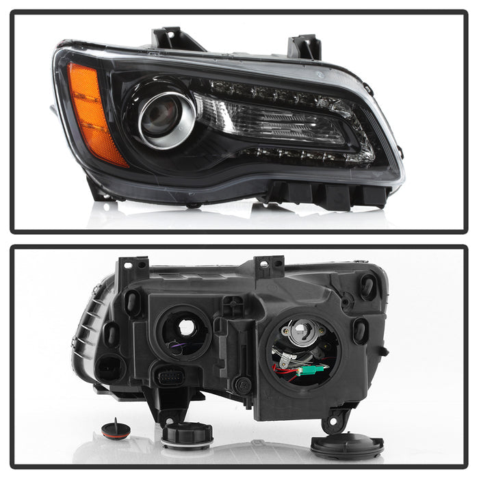 SPYDER xTune 11-14 Chrysler 300 Passenger Side Halogen Headlight w/Bezel - OEM Left (HD-JH-CHR30011-OEBK-R) 9037832